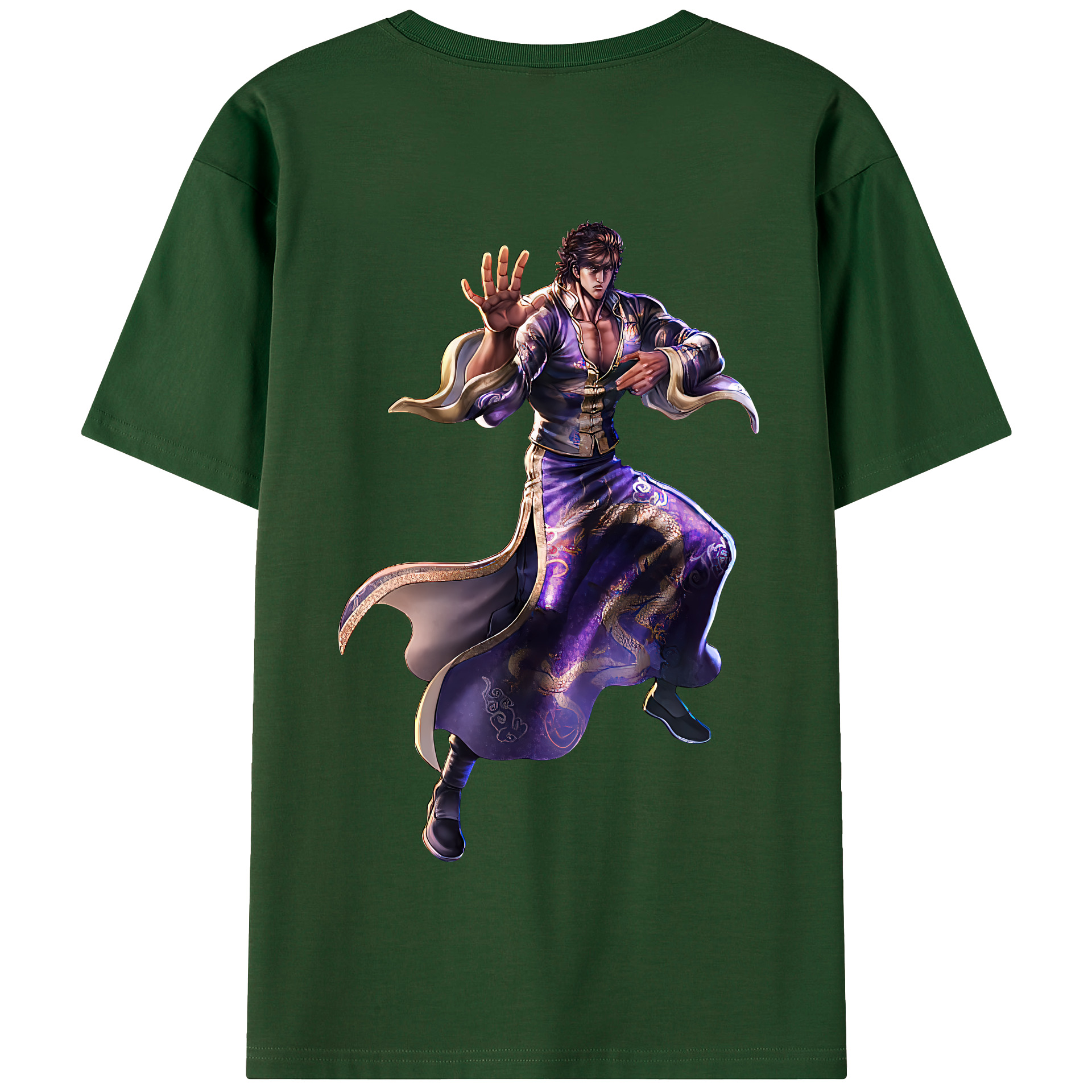 （画像用） 北斗の拳 Fist of the North Star 綿100％半袖Tシャツ（背面プリント）